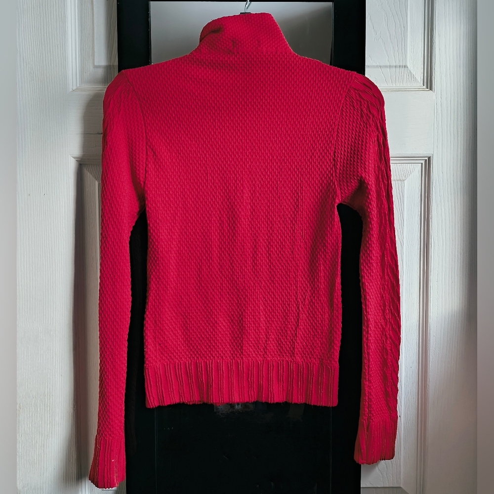 Soho Girls Bold Red Turtleneck Sweater - Picture 2 of 4